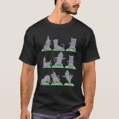 British Shorthair Cat Yoga Pose Zen Kat T-shirt (Voorkant)