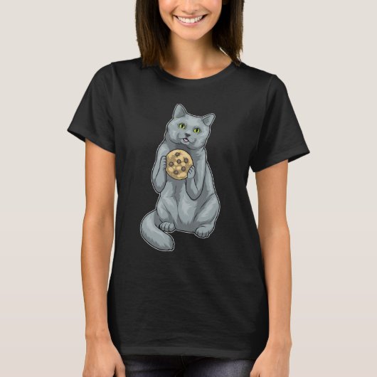 British Shorthair Cookie T-shirt (Voorkant)