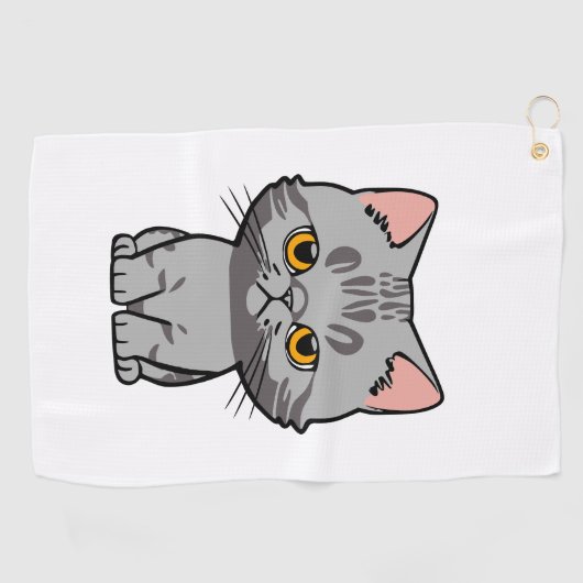 British Shorthair Golfhanddoek (Horizontaal)