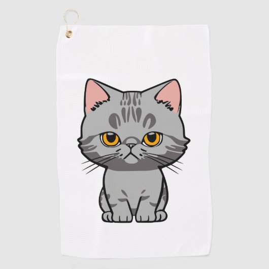 British Shorthair Golfhanddoek (Voorkant)