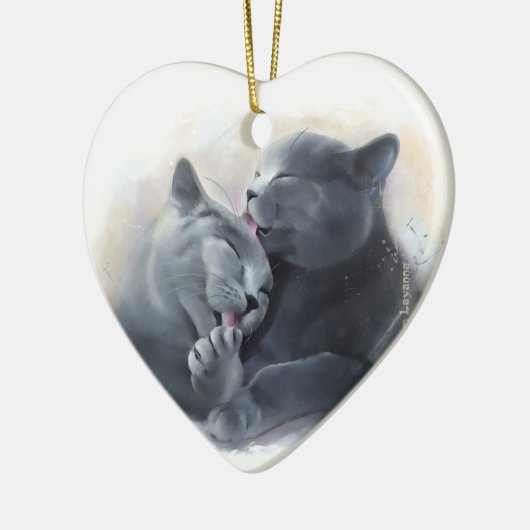 British Shorthair Keramisch Ornament (Links)