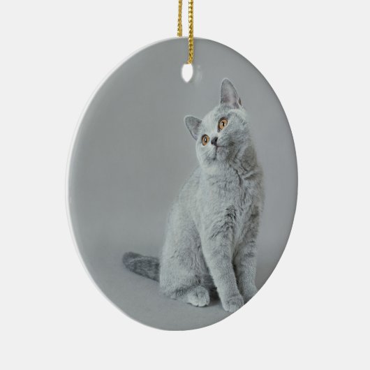 British shorthair kitten keramisch ornament (Rechts)