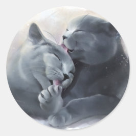 British Shorthair Ronde Sticker