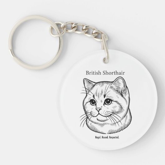 British Shorthair Sleutelhanger (Voorkant)