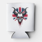 British Skull England UK Flag Premium T-Shirt (1) Blikjeskoeler (Voorkant)
