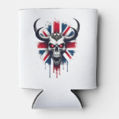 British Skull England UK Flag Premium T-Shirt (2) Blikjeskoeler (Voorkant)