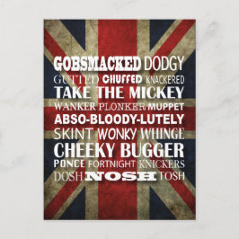 British Slang - Natuurlijk spreek ik Engels! Briefkaart