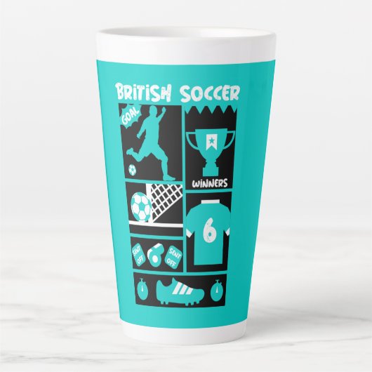 British Soccer Latte Mok (Voorkant)