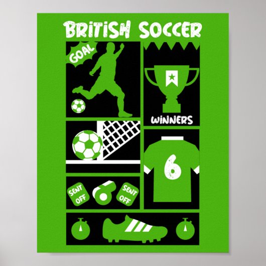 British Soccer Serving Poster (Voorkant)