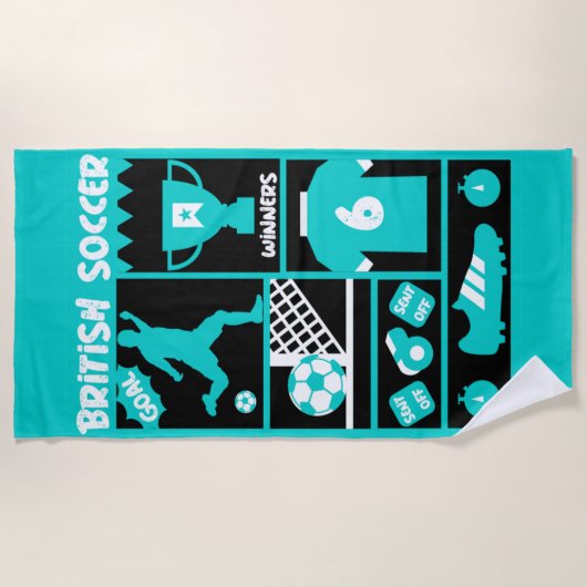 British Soccer Strandlaken (Voorkant)