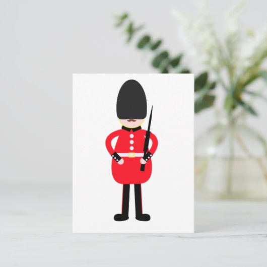 British Soldier Briefkaart (Staand voorkant)