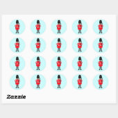 British Soldier Ronde Sticker (Vel)