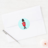 British Soldier Ronde Sticker (Envelop)