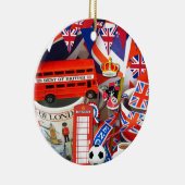 British Souvenirs kerstversier Keramisch Ornament (Rechts)