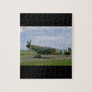 British Spitfire, Camouflage, Taxiing_WII-vliegtui Legpuzzel