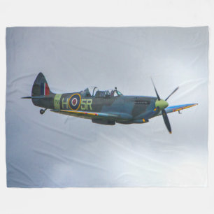 BRITISH SPITFIRE FLEECE DEKEN