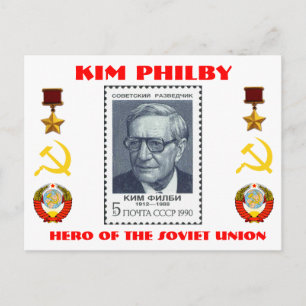 British Spy Kim Philby, Hero van de Sovjet-Unie Briefkaart