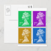 British Stamp Card Briefkaart (Voorkant / Achterkant)