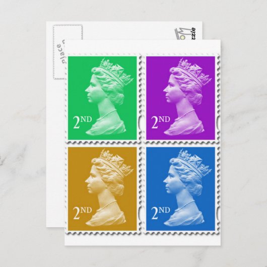 British Stamp Card Briefkaart (Voorkant / Achterkant)