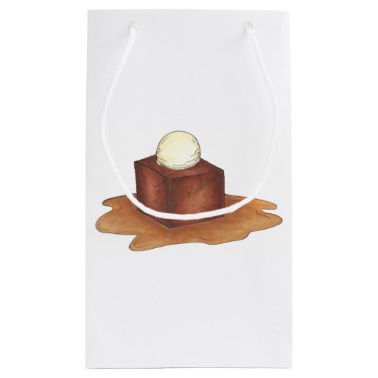 British Sticky Toffee Pudding Dessert Gift Bag Klein Cadeauzakje (Achterkant)
