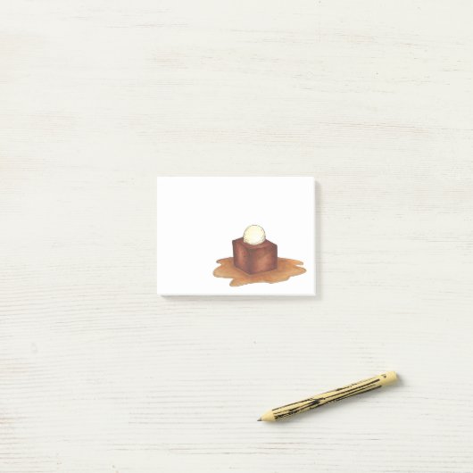 British Sticky Toffee Pudding Dessert Post-its Post-it® Notes (Op bureau)