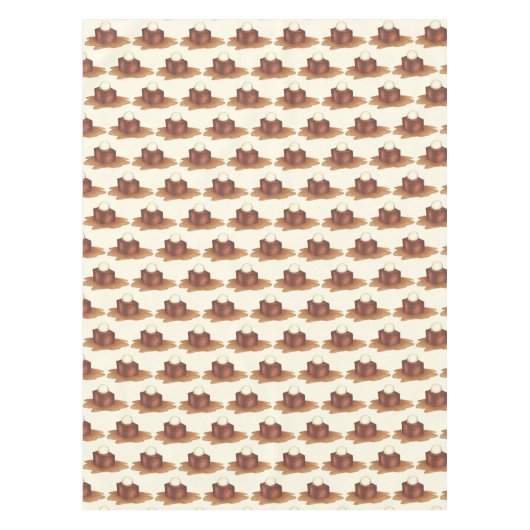 British Sticky Toffee Pudding Dessert Sweets Food Tafelkleed (Voorkant)