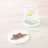 British Sticky Toffee Pudding English Dessert Food Zandsteen Onderzetter (Zijkant)