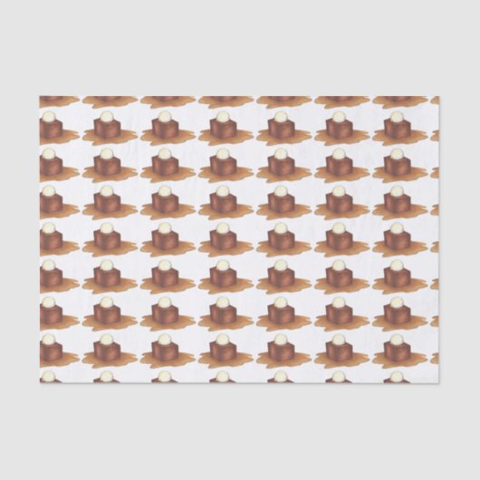 British Sticky Toffee Pudding Foodie Tissue Paper Tissuepapier (Voorkant)