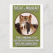  British Suffragette Cat and Mouse Act Briefkaart (Voorkant)