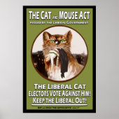  British Suffragette Cat and Mouse Act Poster (Voorkant)