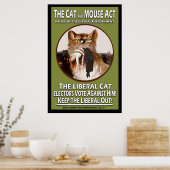 British Suffragette Cat and Mouse Act Poster (Keuken)