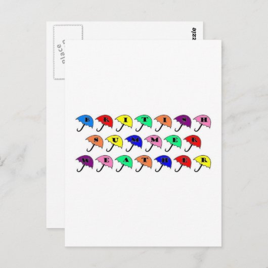 British Summer Briefkaart (Voorkant / Achterkant)