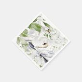 British Swan bloemenset van 50 Servet (Hoek)