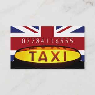 British Taxi Firm Visitekaartje