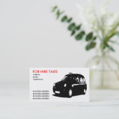 British Taxi Visitekaartje (Staand voorkant)