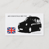 British Taxi Visitekaartje (Achterkant)