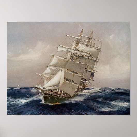 British Tea Clipper Thermopylae Poster (Voorkant)