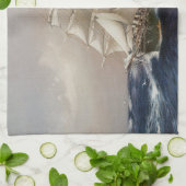 British Tea Clipper Thermopylae Theedoek (Gevouwen)