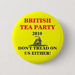 British Tea Party Ronde Button 5,7 Cm