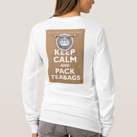 'British Teabag Advice' T-shirt (Achterkant)