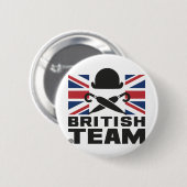 BRITISH TEAM 2 RONDE BUTTON 5,7 CM (Voorkant /achterkant)