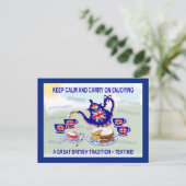 British Teatime ~ Briefkaart (Staand voorkant)