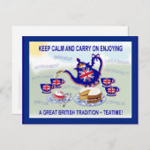 British Teatime ~ Briefkaart (Voorkant / Achterkant)