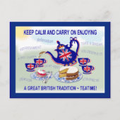 British Teatime ~ Briefkaart (Voorkant)
