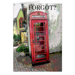 British Telefoon Booth, voeg tekst toe