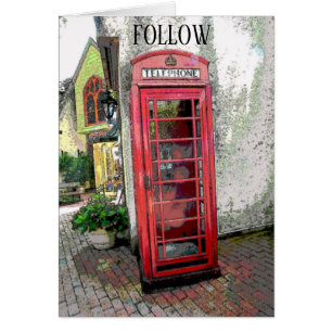 British Telefoon Booth, voeg tekst toe