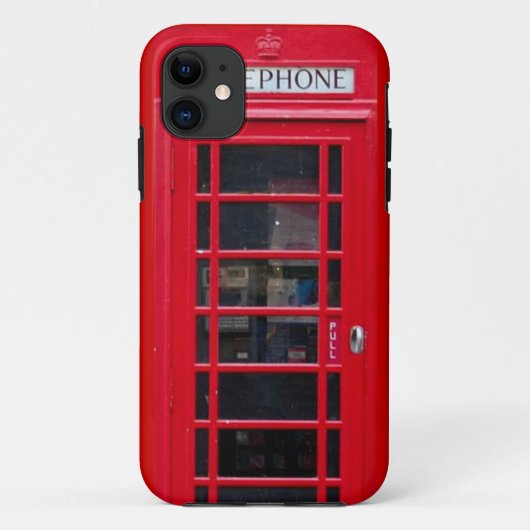British Telephone Booth for Iphone cover (Achterkant)