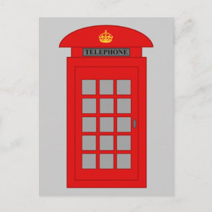 British Telephone Box Briefkaart