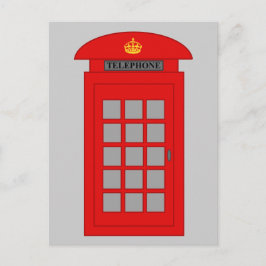 British Telephone Box Briefkaart