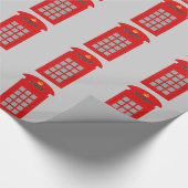 British Telephone Box Cadeaupapier (Hoek)
